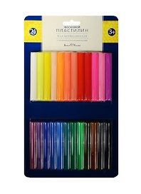 Пластилин «Multicolor», 24 цвета, 400 г, восковой, Bruno Visconti
