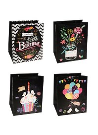 Пакет подарочный бумажный А5 18*23*10 "Color burthday", нейтр., мат. ламинат, Kairui