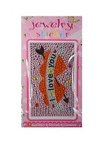 Набор д/творчества Стразы литые для телефона на картонке Jewelry sticker (1461-1/13) (I Love You)