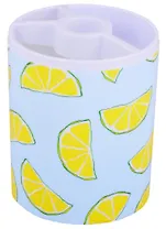 Стакан для пишущих принадлежностей "Лимоны" пластик