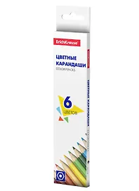 Карандаши цветные Erich Krause, Basic, 6 цветов