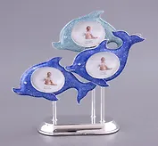 Фоторамка Дельфины на 3 фото настольная (6х5/21х22) (363-152)