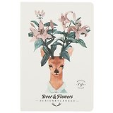 Тетрадь в клетку Languo, Deer and flowers, 44 листа, в ассортименте