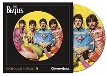 Паззл Clementoni The Beatles пластинки 212 эл. With a Little Help from My Friends
