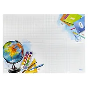Клеенка для уроков труда "ГЛОБУС" 500*700мм, ПВХ 130мкм, подвес