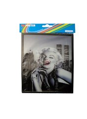3D Постер Мерилин Монро в черном платье с браслетом и бусами (1824EU3DB05) (18х24)