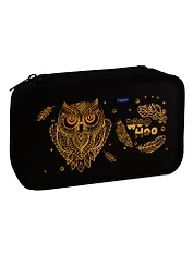 Пенал школьный "Совушки", 2 отделения