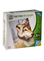 3D Объемный пазл Волк (Tz 12731) (45,72х60,96х11,43см) (250 дет.) (2 ур.) (8+) (Happy Time) (коробка)