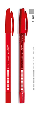 Ручка шариковая красная "Junior" 0,7мм, тонир.корпус