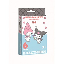 Пластилин 6цв 120гр "Hello Kitty&friends" к/к, стек