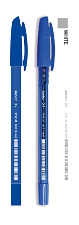 Ручка шариковая синяя "Junior" 0,7мм, тонир.корпус
