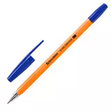 Ручка шариковая Brauberg, M-500 Orange, синяя 0,7 мм