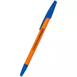 Ручка шариковая Erich Krause, R-301 Orange Stick, синяя 0,7 мм