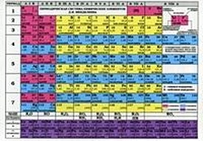 Периодическая система химических элементов Д.И. Менделеева. Растворимость кислот, оснований, солей в воде и цвет вещества (лист, А6)