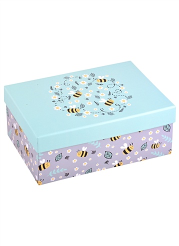 Коробка подарочная "Пчелки" 17*11*7.5см, картон