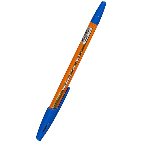 Ручка шариковая синяя "R-301 Amber Stick" 0.7мм, к/к, Erich Krause