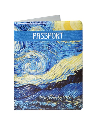 Обложка для паспорта Винсент Ван Гог Звездная ночь (ОП2015-070)