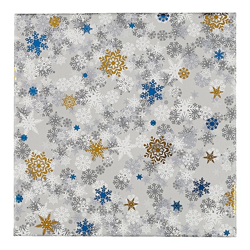 Коробка подарочная "Snowflaces" 18*18*7,5см, Новый год, картон