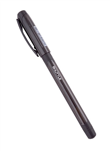Ручка гелевая черная "Shuttle" 0,5мм, игольч.стержень, Berlingo