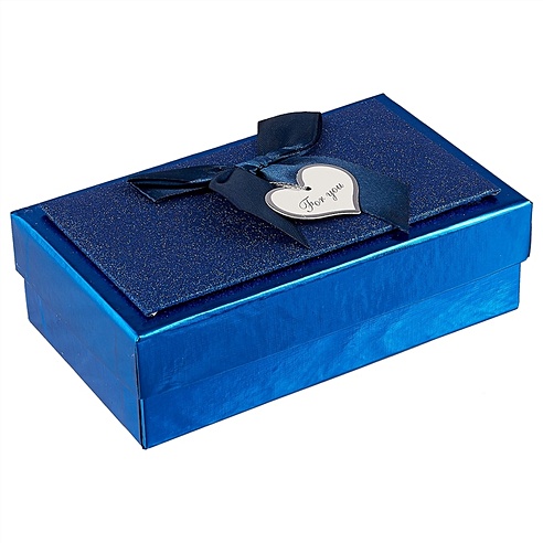 Подарочная коробка «Металлик синий», 10.5 х 17.5 см