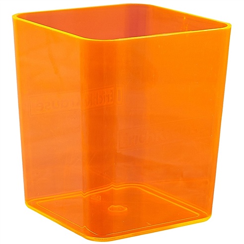 Стакан для пишущих принадлежностей Base, Neon, пластик, оранжевый