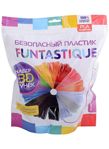 Набор PLA-пластика для 3д ручек Funtastique 12 цветов