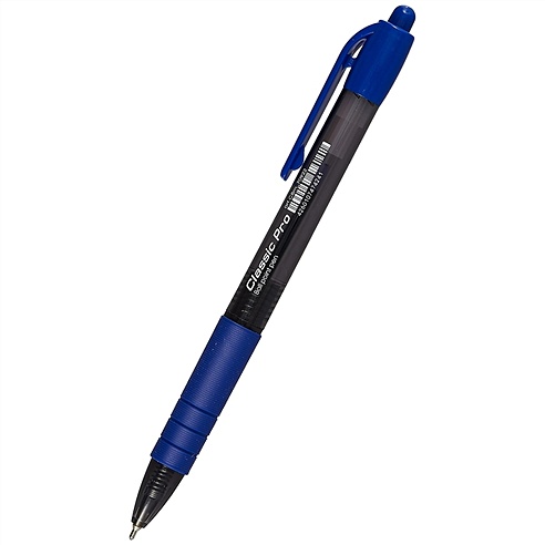 Ручка шариковая авт. синяя "Classic Pro" 0,7мм, корпус ассорти
