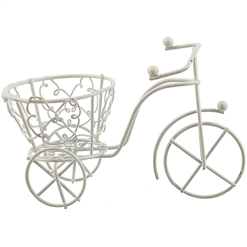 Декоративные элементы из металла Велосипед с витой корзинкой (11094007)