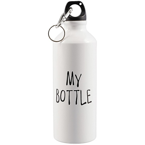 Бутылка с карабином «My Bottle», белая, 500 мл