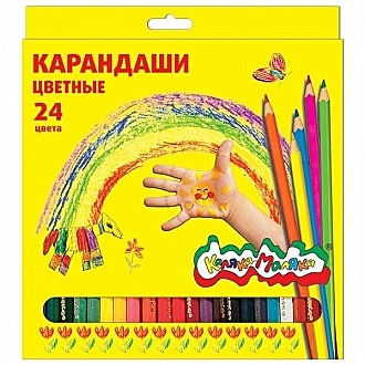 Карандаши цветные "Каляка-Маляка", 24 цвета
