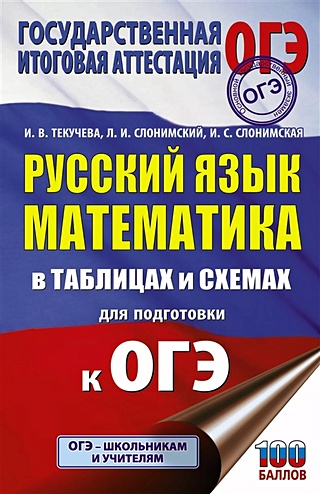 ОГЭ. Русский язык. Математика в таблицах и схемах для подготовки к ОГЭ