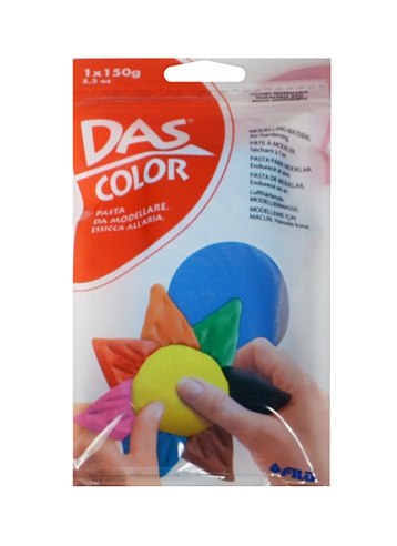 Паста для моделирования DAS Color 150г голубая, самозатверд., Fila