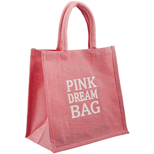 Джутовая сумка «Pink dream bag», 30 х 30 см