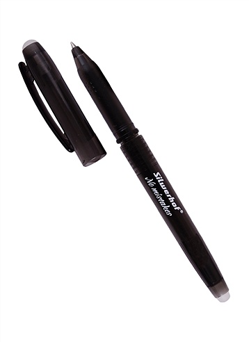 Ручка гелевая со стир.чернилами "NO MISTAKES" черная, 0,7мм, ассорти, Silwerhof