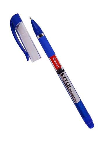 Ручка шариковая синяя "Style" 0,7мм, грип, Luxor