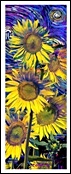Закладка 3D Sunflowers (Листопадова)