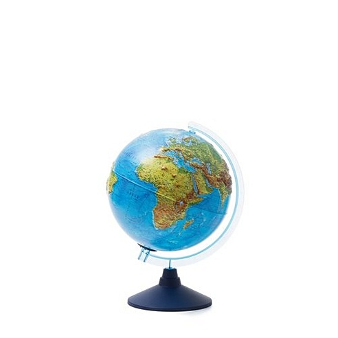 Глобус Земли физико-политический. d=25 см. с подсветкой рельефный. -М: Глобен, (Классик Евро). Ве023200267 460235