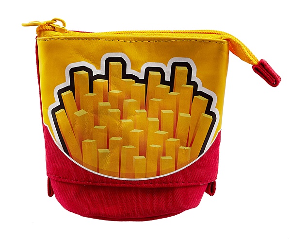 Пенал-косметичка "French fries" ткань