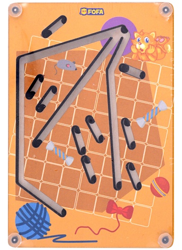 Развивающая игра Fofa. Лабиринт с шариком "Двойной Котик"
