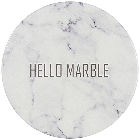 Подставка под кружку Мрамор (Hello marble керамика) (11 см) (ПВХ бокс)