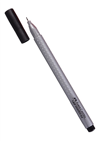 Ручка капиллярная черная "GRIP" 0,4мм