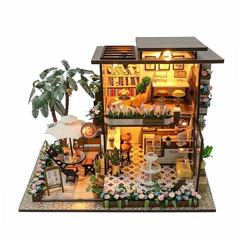 Сборная модель Румбокс "MiniHouse Чайный дом"