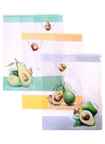 Обложки для тетрадей "Авокадо", 3 штуки
