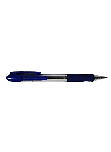 Ручка шариковая автоматическая синяя (синий корпус) BPGP-10R-F (L ...