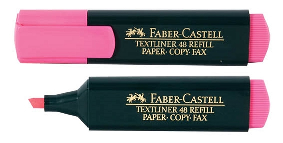 Текстовыделитель 1548 розовый, флюор., Faber-Castell