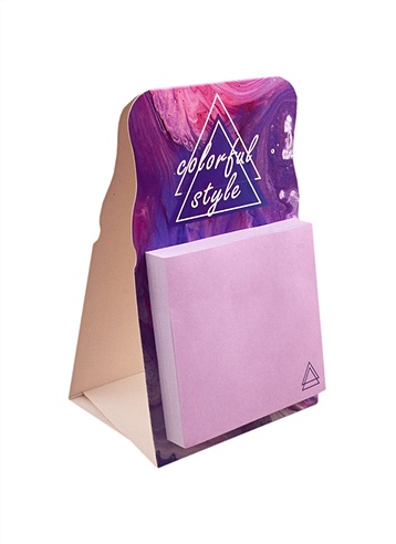 Блок бумаги самоклеящийся "Colorful style violet", 7 х 7 см