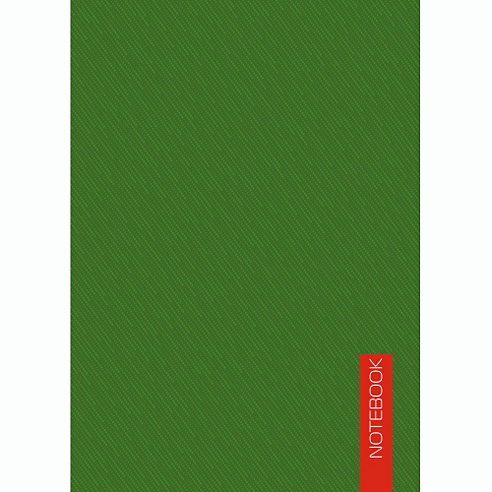 Блокнот А6, 40 листов, зеленый