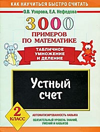 3000 примеров по математике. Устный счет. Табличное умножение и деление ...