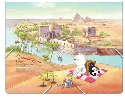 Папка пластиковая на резинке А4 Comix TRAVELLING Египет