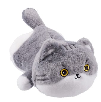 Мягкая игрушка Котик серый с пятнышками (25см) (12-1040-202405-T14)